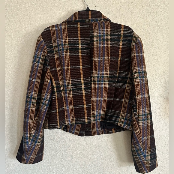 Cider Tweed Notched Collar Blazer 1X - Picture 3 of 7